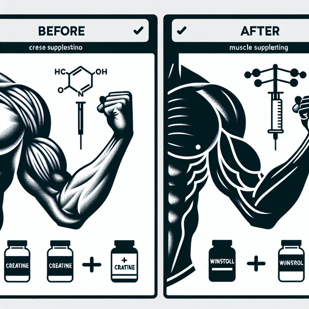 Die Auswirkungen von Creatin-Supplementierung in Kombination mit Winstrol auf die Muskelentwicklung.